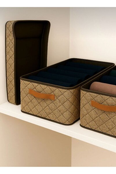 Handyol 2 Pieces Steel Wardrobe Organizer 45X25X20 Shelf Organizer Storage Fo...