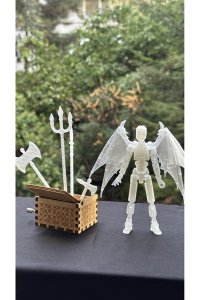 moifugyia Lucky 13 Aksiyon Figürü Robot Oyuncak 13cm Şeffaf Lucky 13 Yarasa K...