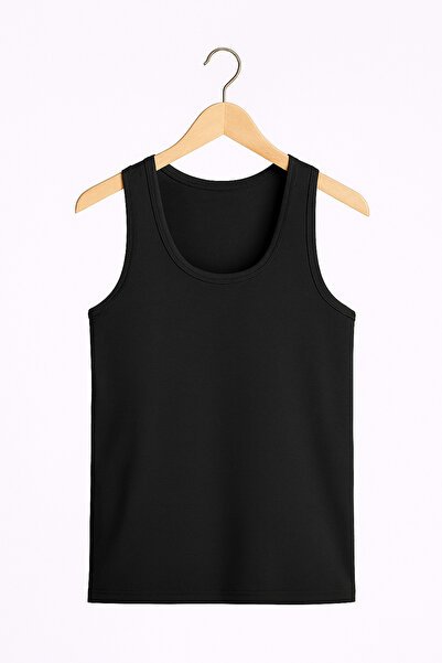 Alissa Ανδρικό μπλουζάκι από 100% βαμβάκι, μαύρο, 2 τεμαχίων, με ραβδώσεις W2İ2K2L9KK