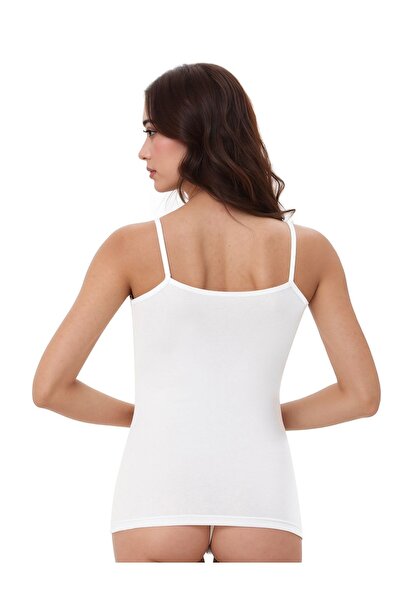 White Velvet Women's Modal Cotton Lycra String Strap 2-Piece Undershirt Q6K6K0T0Ka