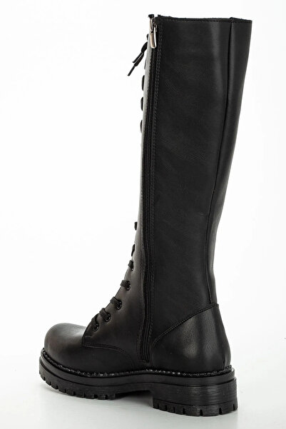 MİSS ZÜLÜF Cizme lungi Cizme negre Cizme Talpă anti-alunecare Căptușeală interioară care menține căldura iarna