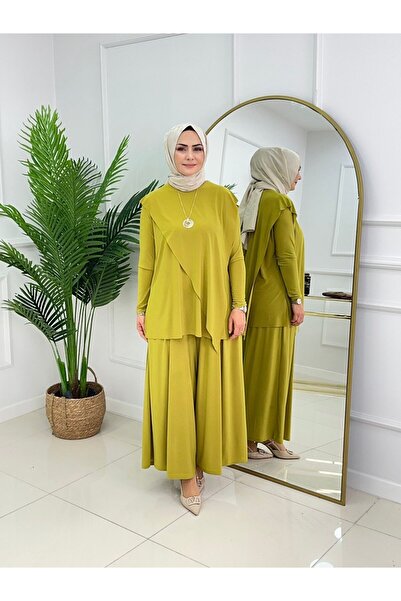 Enans Design Set pantaloni tunică cu închidere încrucișată Nil