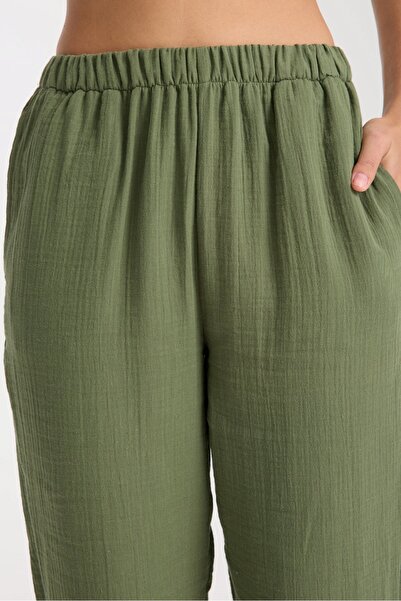 Enhitbaby Udenya Double Layer Muslin Straight Pants