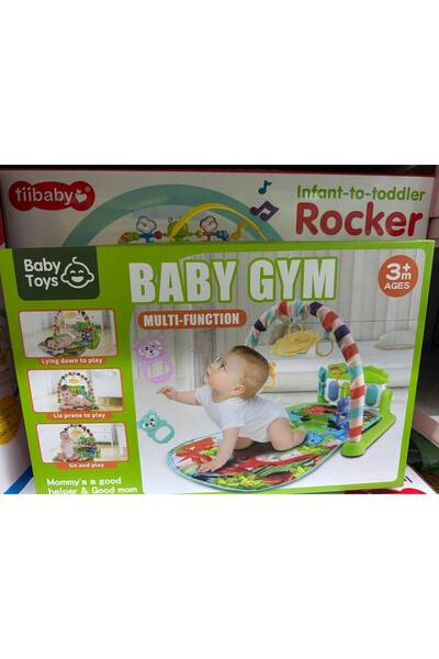 LOCK Baby Gym - Multi-Function Activity Play Mat with Piano