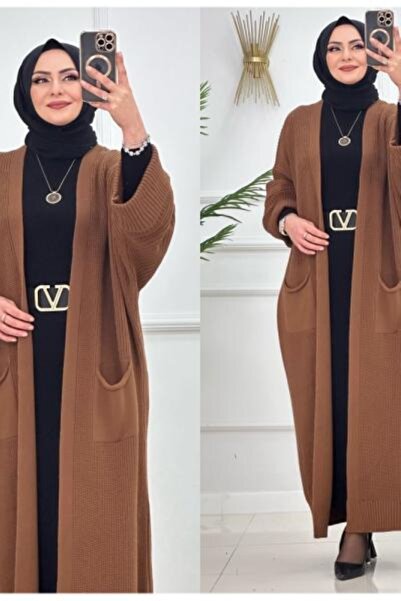 Enans Design سترة نسائية فضفاضة من قماش التريكو مقاس كبير من نيلاي