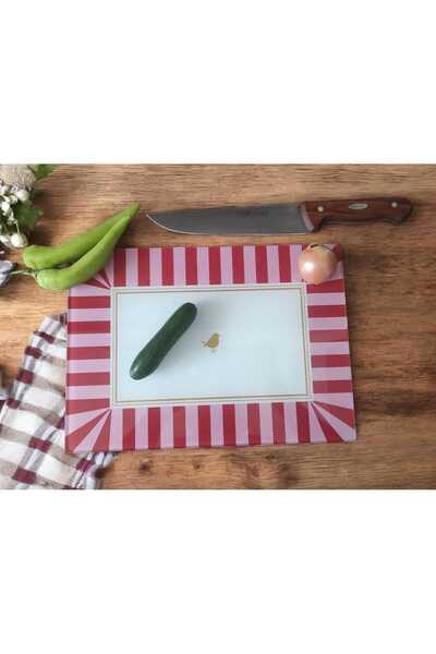 METALAY Tempered Glass Cutting Board - Scratch Resistant, Heat Resistant, Shatter Resistant 25*35
