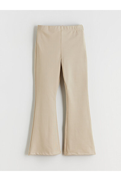 LC Waikiki Beli Lastikli İspanyol Paça Kız Çocuk Tayt