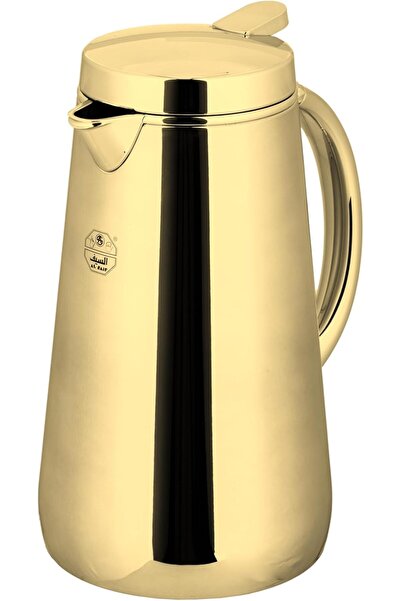 ALSAIF Coffee and Tea Vacuum Flask, leak-proof and keeps drinks hot, 1 Liter, Gold