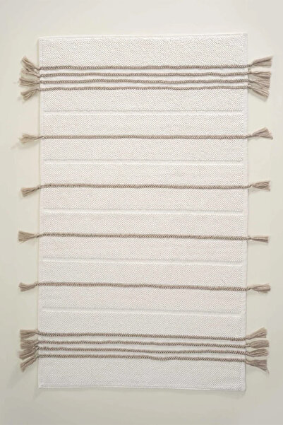 Ecocotton Karnella Cream 100% Organic Cotton Bath Mat - 60*100 cm