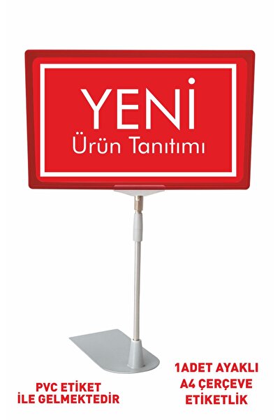 liyanamoda Yeni Ürün Tanıtımı Yazılı Pvc Etiketli A4 Ebat Ayaklı Çerçeve