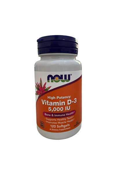 Now Now Foods, Vitamin D-3, High Potency, 125 mcg (5,000 IU), 120 Softgels