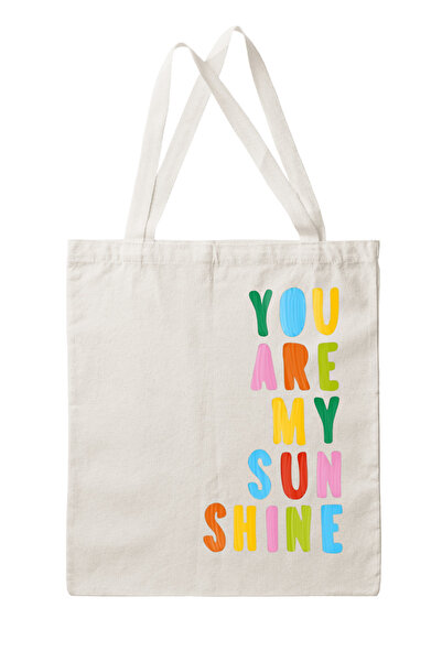DK DAKSEL Set of 3 Colorful Printed Canvas Tote Bags – You Are My Sunshine – Tote Bag