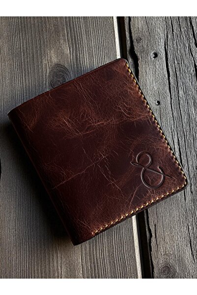 Kalkan deri πορτοφόλι από γνήσιο δέρμα - χειροποίητο - ειδικό δέρμα - καλοκαίρι