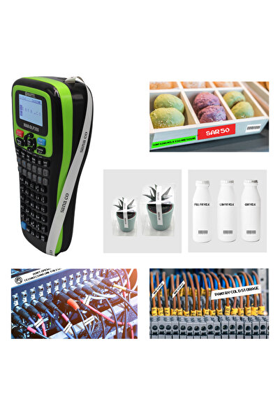 MARTEL طابعة ملصقات محمولة، طابعة QR وباركود، طابعة ملصقات لاسلكية، باللغتين العربية والإنجليزية