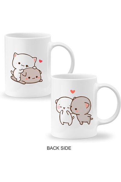Be Care Couple Coffee Mug Set Printed with 'Goma & Peach Bear' by GiftCard