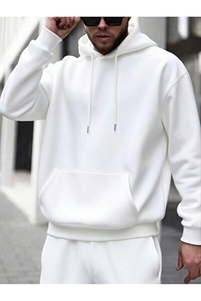 bellanova سترة رياضية أساسية بغطاء للرأس للجنسين بمقاس كبير