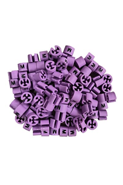 JokeyAmbalaj خرز (100 قطعة) مطبوع باللون الأرجواني (M) من ماركة Benden Boncuğ...