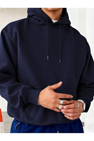 bellanova سترة رياضية أساسية بغطاء للرأس للجنسين بمقاس كبير