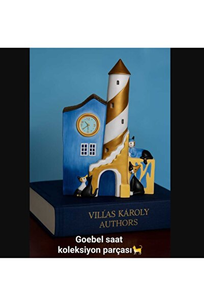 Goebel Rosina Wachtmeister tarafından Clock Faro Giallo Cat House