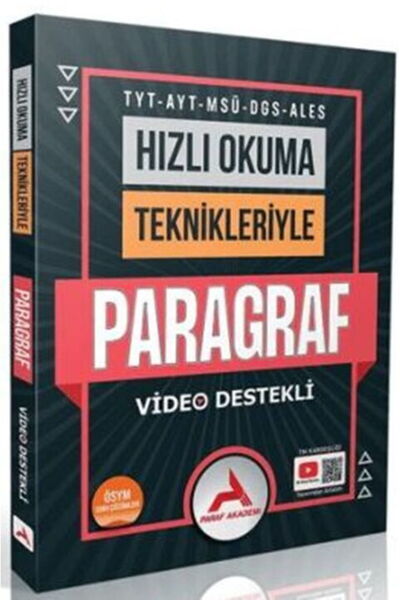 Bi bigelio Paraf TYT AYT MSÜ DGS ALES Hızlı Okuma Teknikleriyle Paragraf Para...