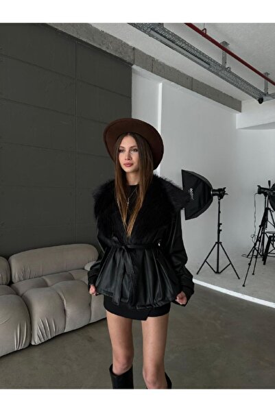 MODA DURAĞI SEZON NOU PIELE IMPORTATĂ JACQUARD LOLITA CU DETALII DIN FURĂ ȘI ...