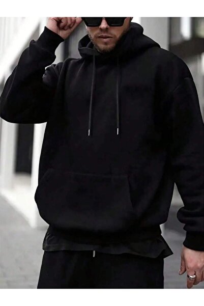 bellanova سترة رياضية أساسية بغطاء للرأس للجنسين بمقاس كبير