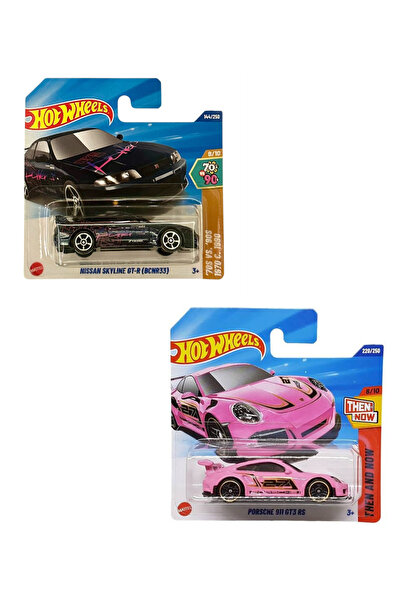 HOT WHEELS Nissan Skyline GT-R (Lacivert Yeni Case) - Porsche 911 GT3 RS