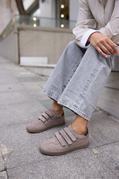 ANGELİNA JONES JOLANTA KADN VİZON GERCEK SUET CIRTLI SNEAKER
