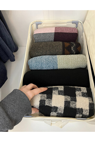 Handyol 2 τεμάχια 45x30x20 Αναδιπλούμενο ράφι με ατσάλινο πλαίσιο Οργανωτής κουτιού αποθήκευσης