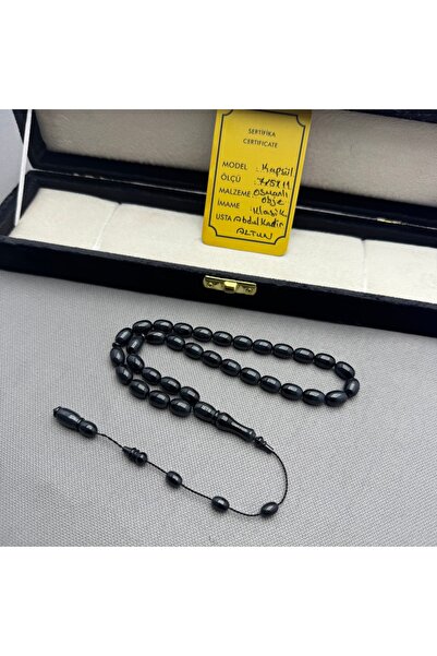 ASLAN Tesbih Abdulkadir ALTUN 7.5x11mm Osmanlı Obje Kapsül Model Anstrasit De...