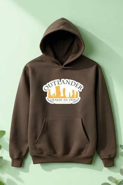 Vordevia سويت شيرت أوتلاندر مطبوع من القطن بثلاث خيوط كبير الحجم