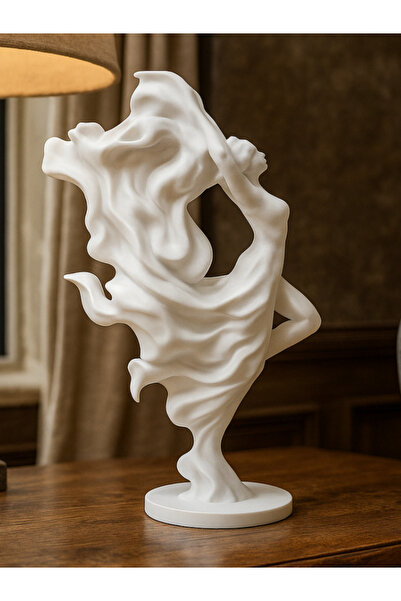 Sizseyy Soyut Dalgalı Kadın Heykeli Biblo Dekor Dekoratif Obje