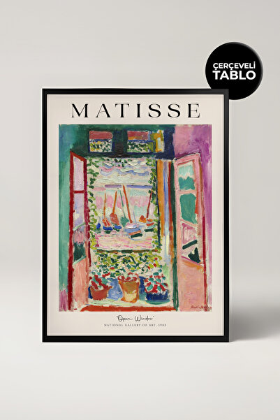 House Gorgeous Εικόνα με κορνίζα του Αντρέ Ματίσ: Ανοιχτό παράθυρο