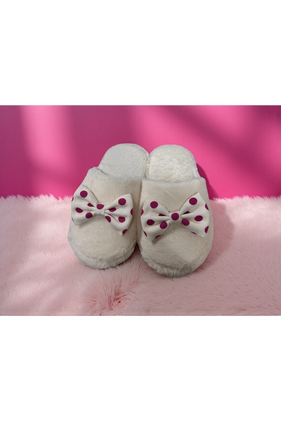 Bmp Terlik Fiyonk peluş çocuk ev terliği