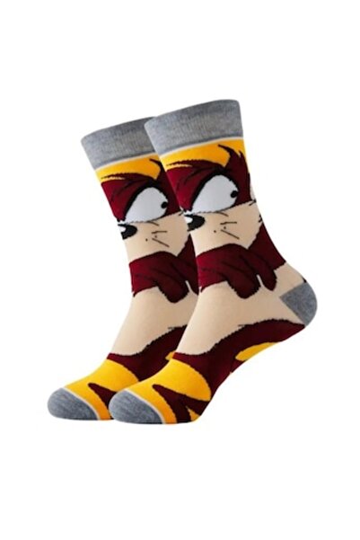 OEM Men's socks with fun graphic cartoon pattern, casual, anti-odor, 90% polyester 10% spandex, spring a