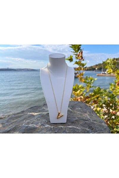 3D Atölyem Altın Renk Ay Yıldız Kolye Kadın Zarif Taşlı Zincir Modeli