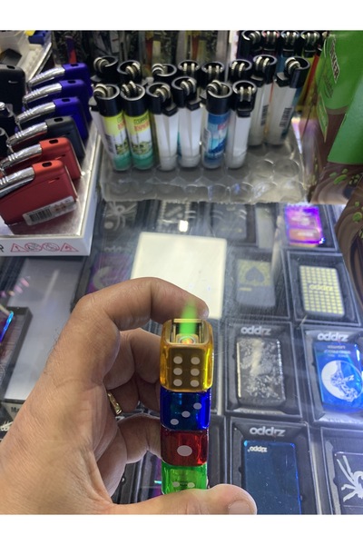 TORCH Zarlı Model Işıklı Yeşil Jet Yanan Çakmak