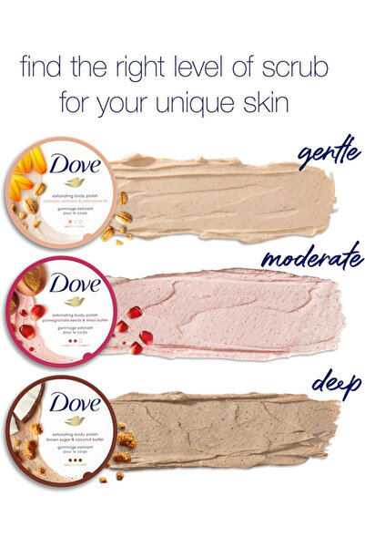Dove Body Scrub with Oatmeal and Calendula Oil, 298g
