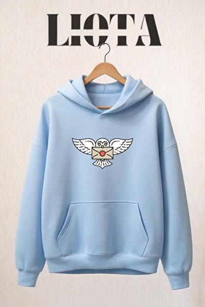 Vordevia سويت شيرت قطني كبير الحجم مطبوع عليه هيدويج مكون من 3 خيوط