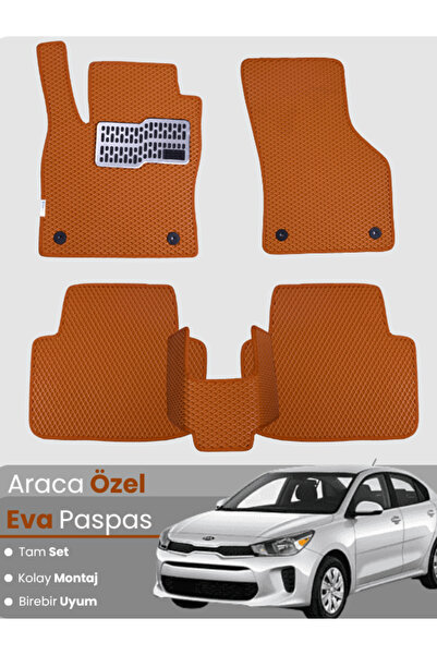 stiloto طقم كامل من دواسات EVA متوافقة مع سيارة كيا ريو (2018-2025) - مخصصة ل...