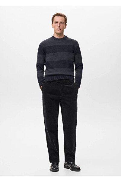 MANGO Man Regular kesimli fitilli kadife pamuklu pantolon