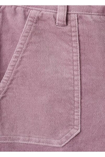 MANGO Kids Kadife görünümlü flare pantolon