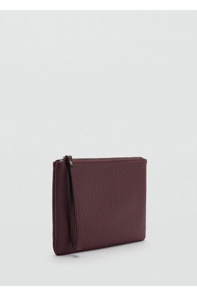 Mango Teen Örgü desenli görünümlü clutch çanta