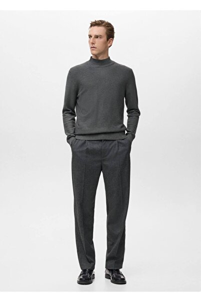 MANGO Man Kalıplı perkins yaka kazak