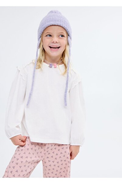 MANGO Baby Delik detaylı tişört