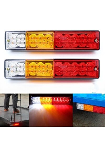 AHMET OTOMOTİV 22CM UNİVERSAL STOP LAMBASI 12VOLT FORKLİFT-KAMYONET-OTO ÇEKİCİ-PİCKUP-KARAVAN-RÖMORK (2 ADET)