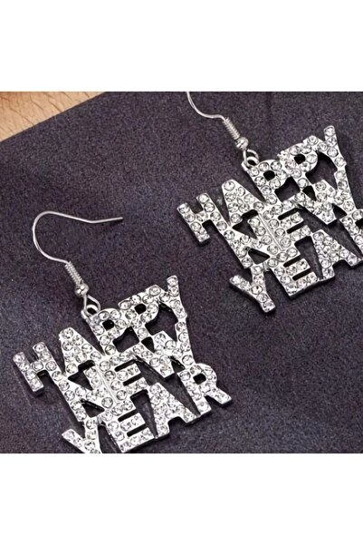 Dgt Luxury Christmas, New Year's Earrings, Sparkling Stones, Happy New Year