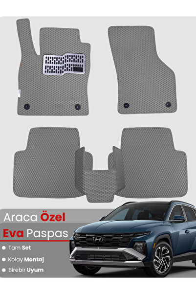 Genel Markalar HYUNDAİ TUCSON (2020-2025) Uyumlu EVA Paspas Tam Set–Araca Öze...