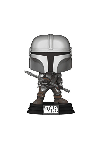 Funko Pop! Figür - Star Wars – The Mandalorian with Besk. Staff (Funko Exclus...
