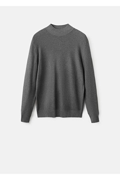 MANGO Man Kalıplı perkins yaka kazak